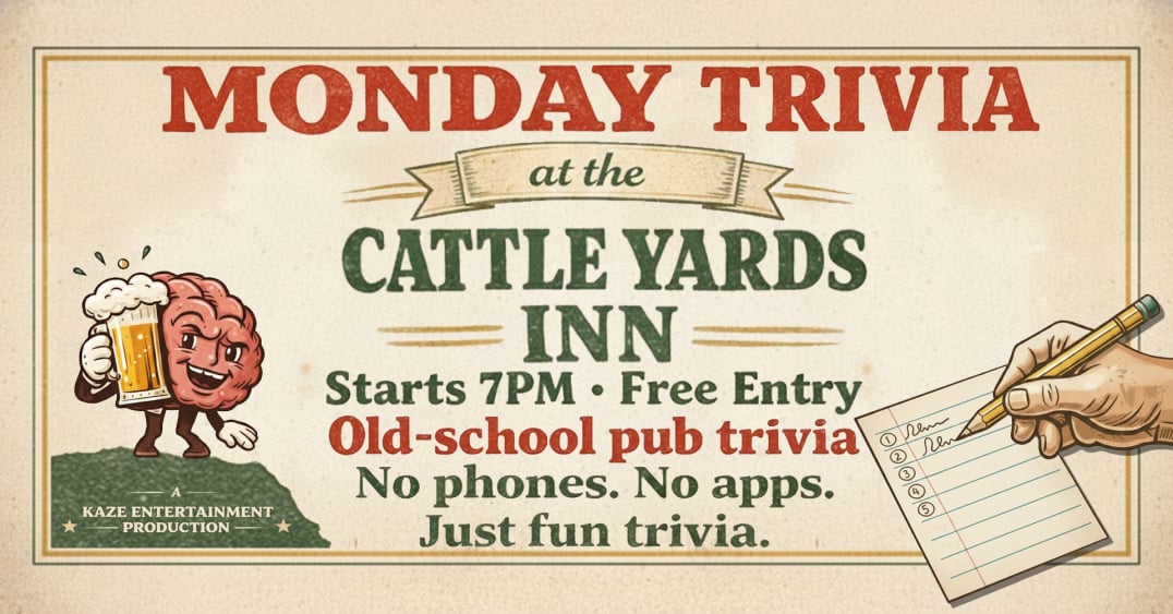 Kaze Trivia at The Cattle Yards Inn